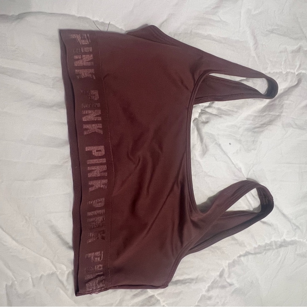 PINK Victoria's Secret Burgundy Sports Bra